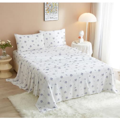Kit 10 Jogo de Lençol Queen 3 Peças Conjunto de Cama Com Elástico Roupa de Cama Estampado