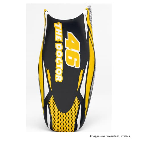 Capa de Banco Moto 46 The Doctor  Honda Fan Titan Start Bros CB300 Yamaha Factor Fazer