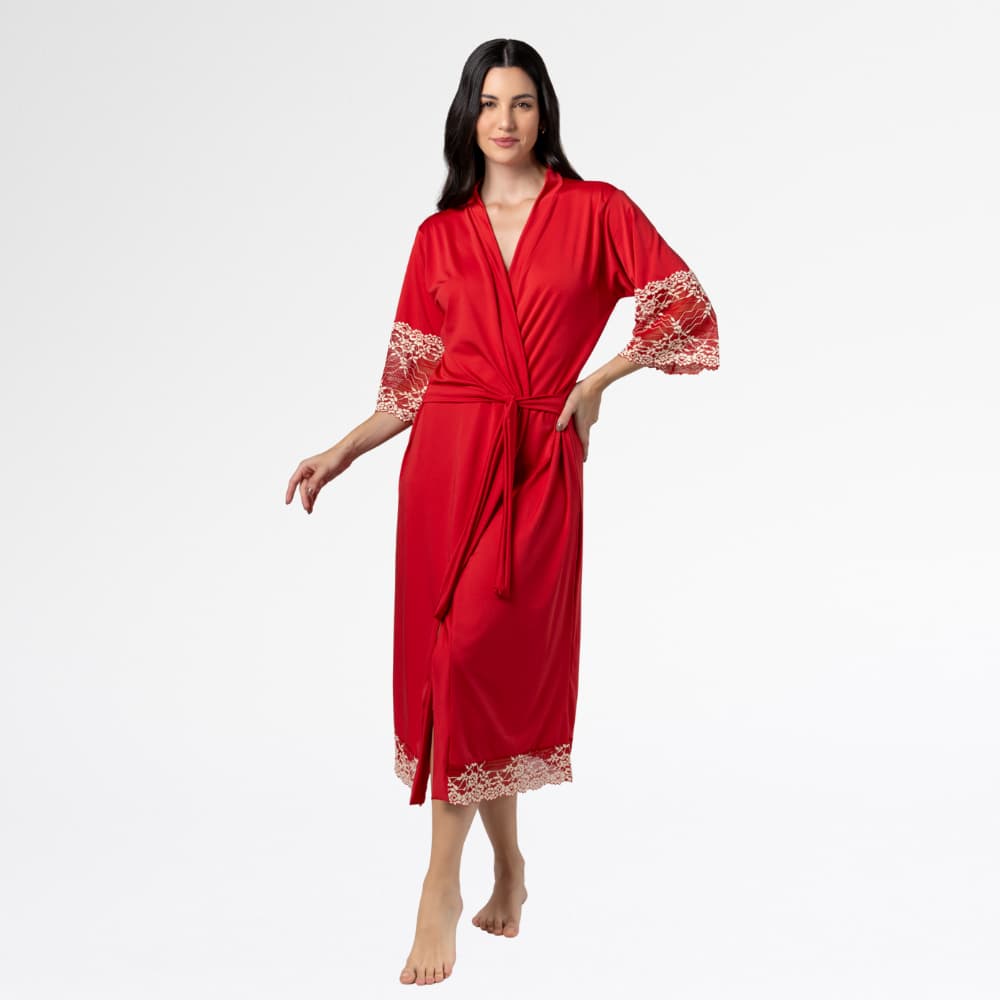Robe Longo Bicolor Feminino Luxo | Elegância, Conforto e Sofisticação para Noite e Momentos EspEciais