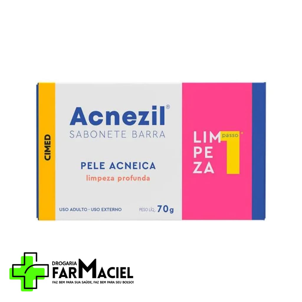 Sabonete em Barra Acnezil Pele Acneica – Limpeza Profunda 70g