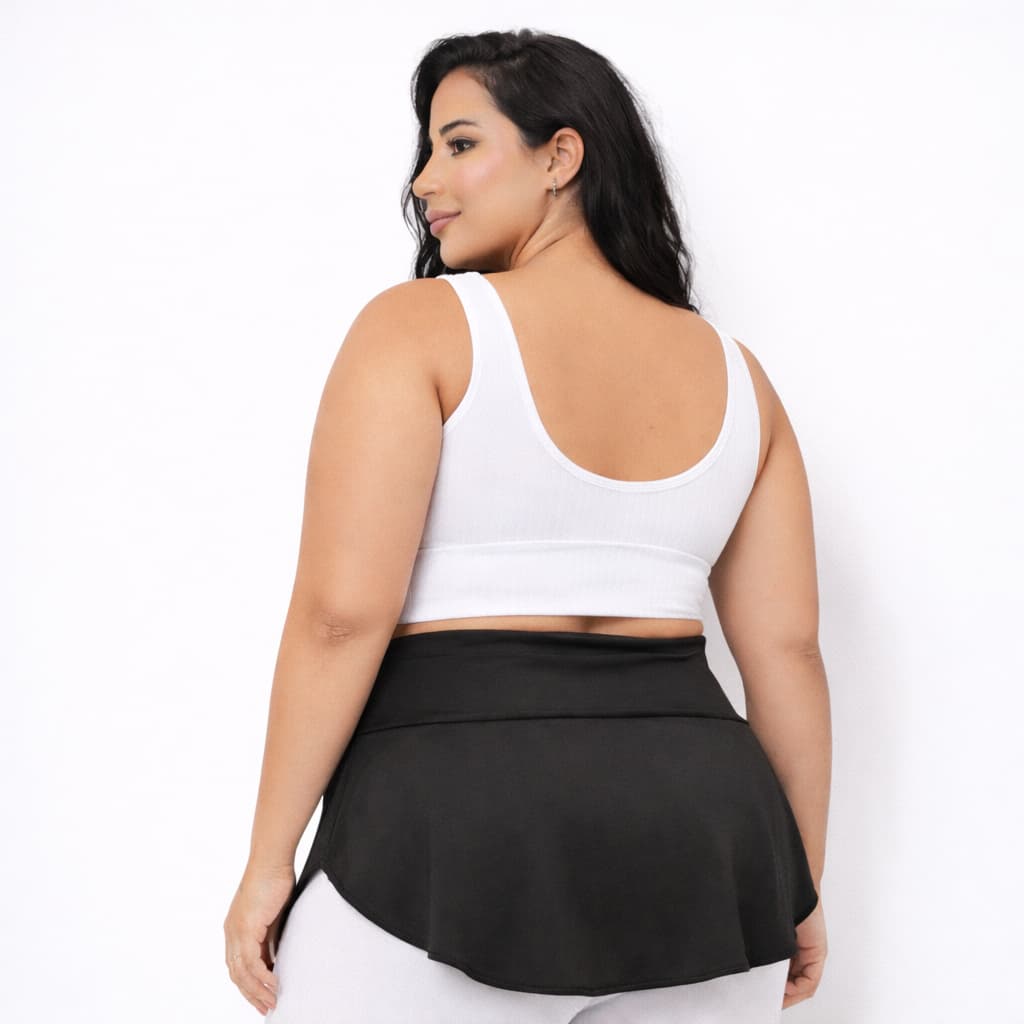 Saia Tapa Bumbum  Plus Size Academia Fitness Peças femininas