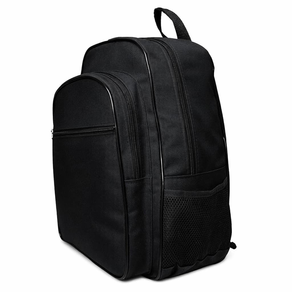 Mochila Escolar Básica Nacional 40x30x15 Trabalho Dia-a-dia 21,6 lts Reforçada Nylon600 4 bolsos Regulável