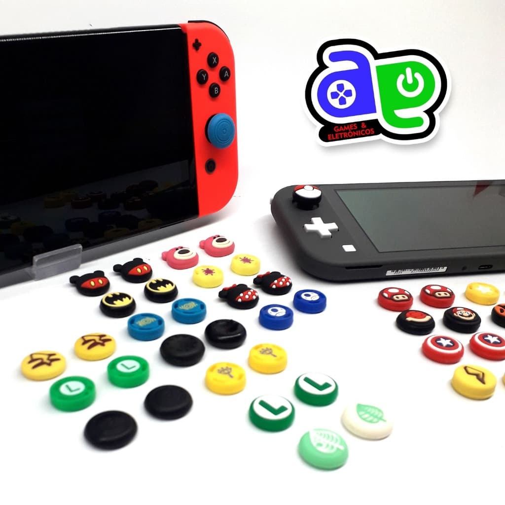 Protetor de Analógico Nintendo Switch Joy-Con V1 V2 Lite OLED