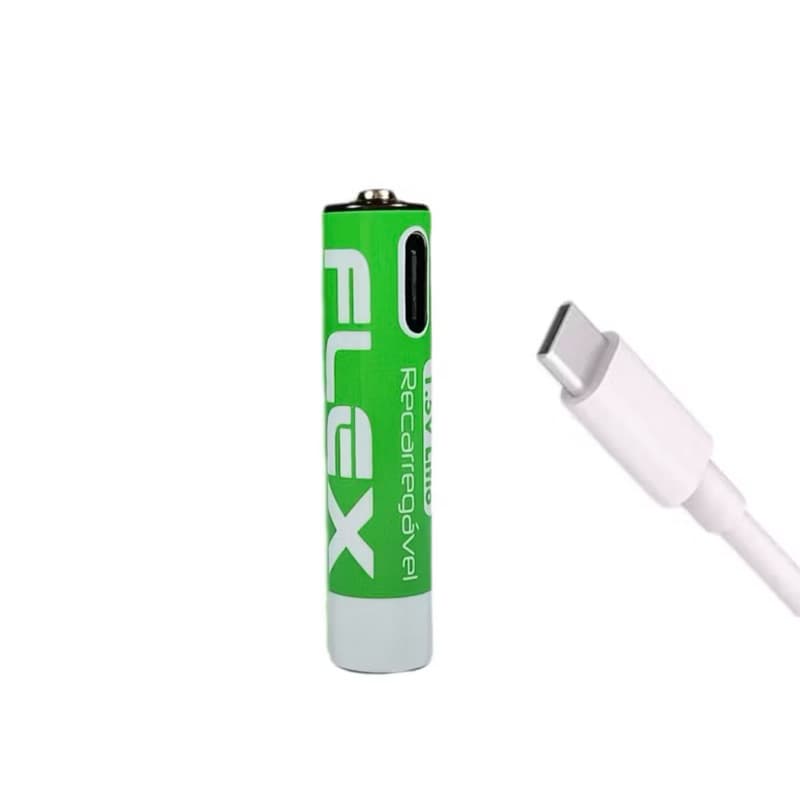 Recarregaveis AAA (Palito) 1.5V Recarregável USB FlexGold