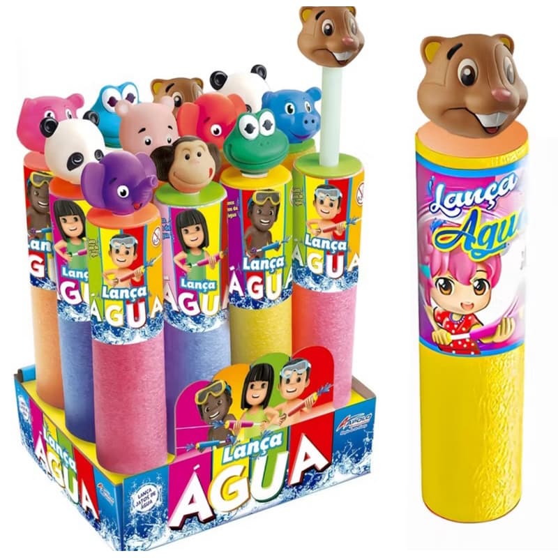 Lançador Lança Água Infantil Animal Bichinhos Top Piscina E Praia Brinquedo Cor Sortida