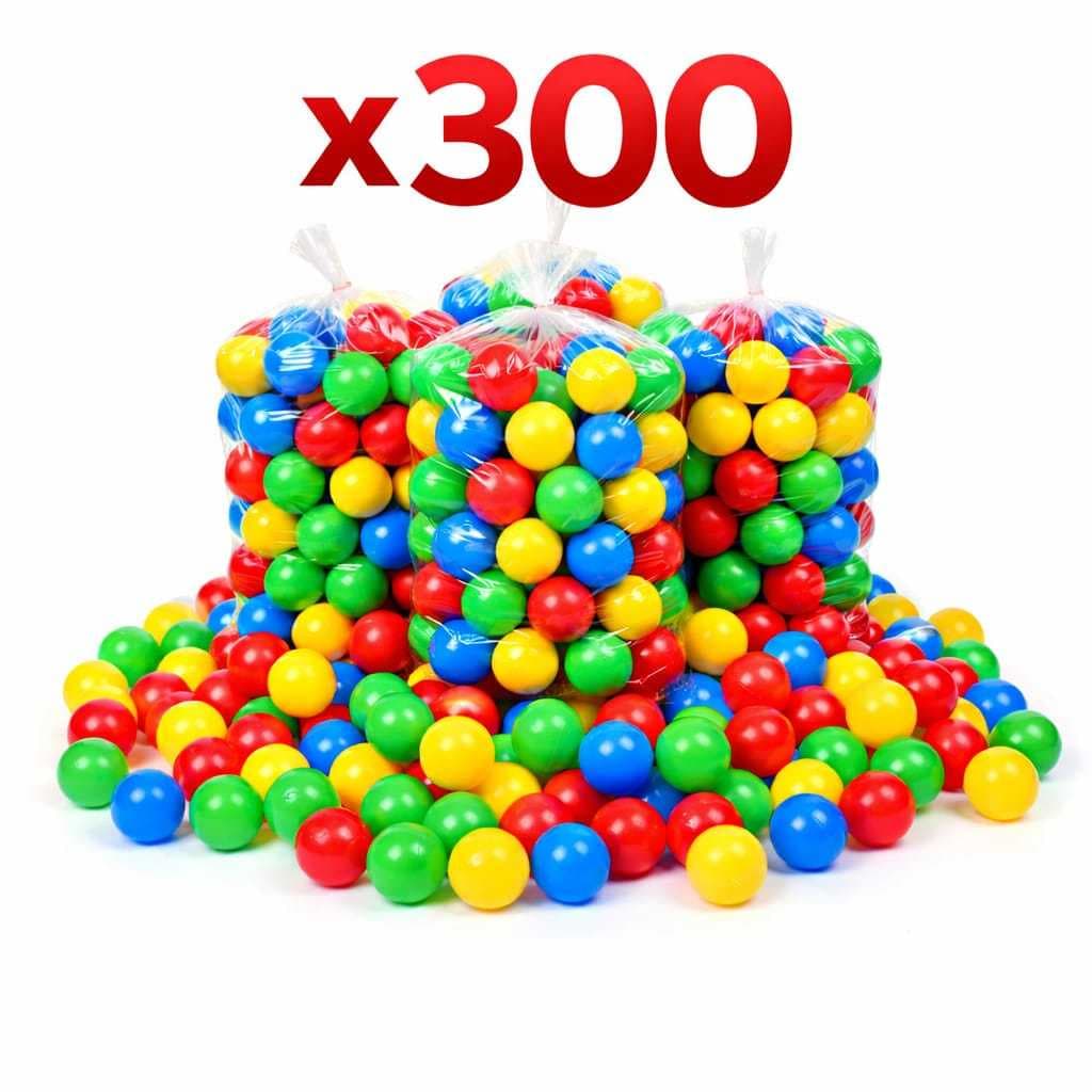 Kit com 300 Bolinhas Coloridas para Piscina Infantil