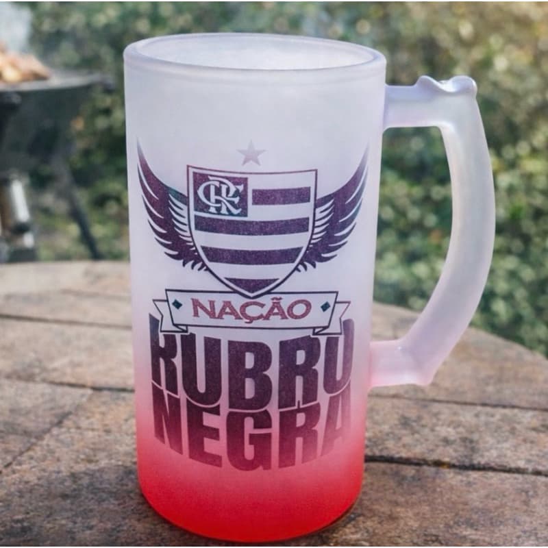 Caneca chopp nação rubro negra 470ml