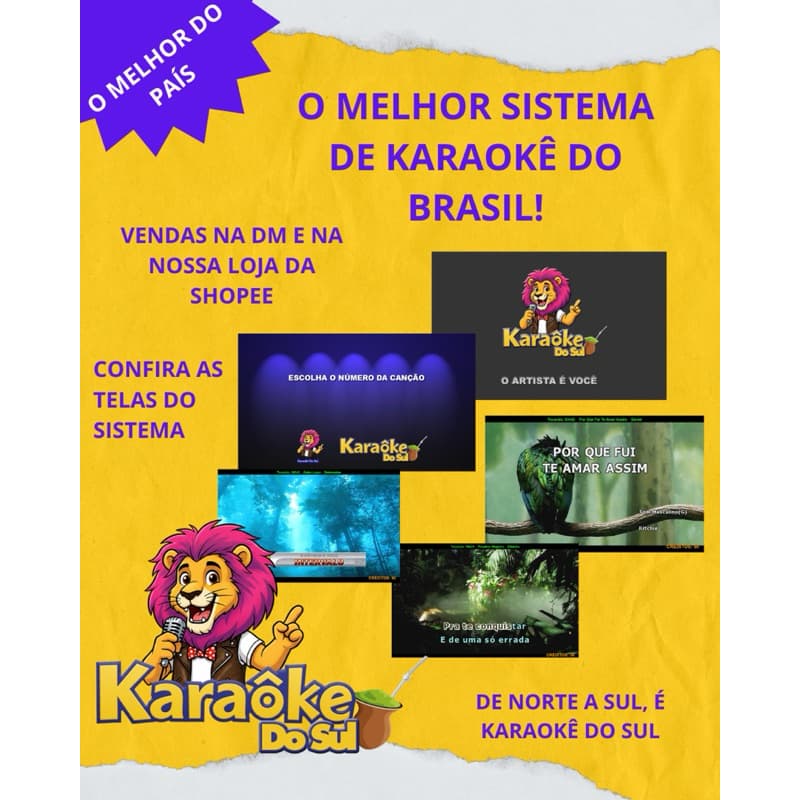 Karaokê RPS – Karaokê do Sul | Programa para PC/Notebook | Sistema profissional de karaokê