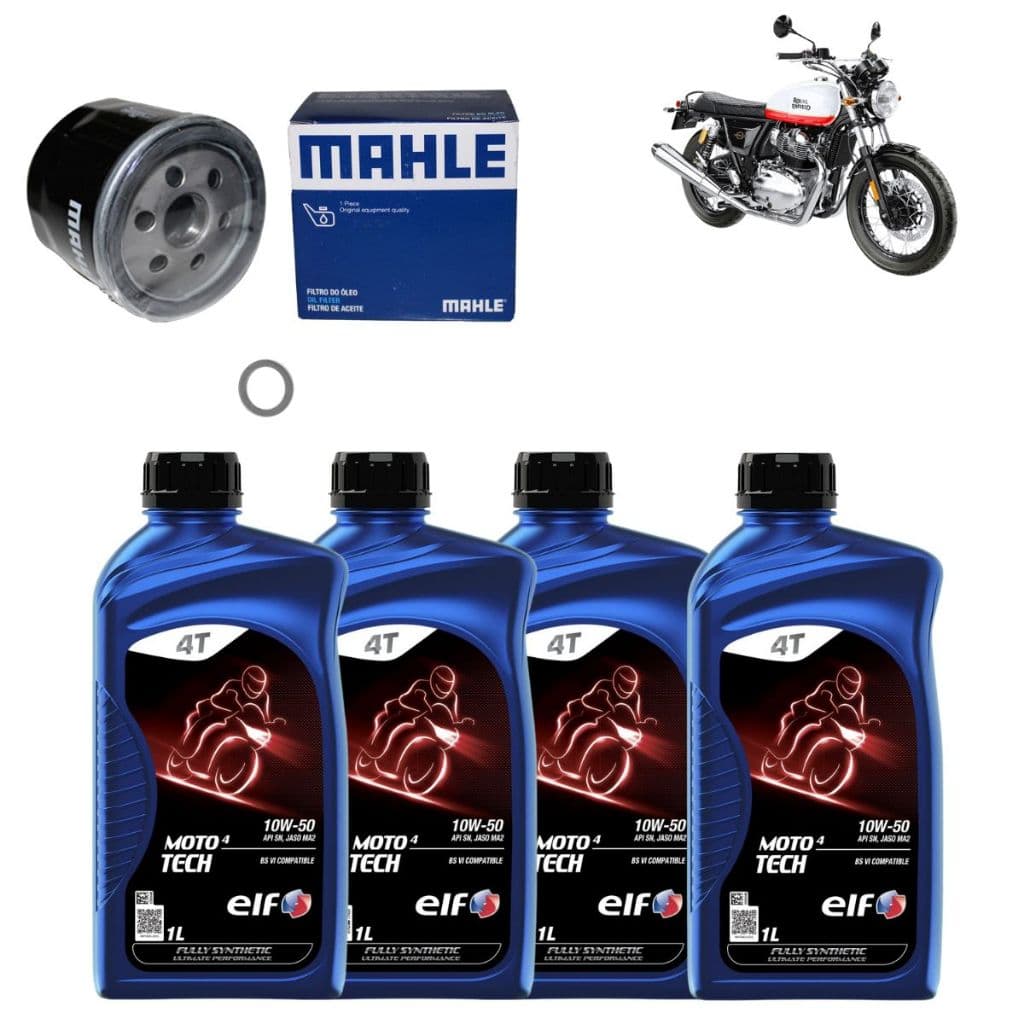 Troca Oleo 10w50 Elf Royal Enfield Interceptor/continental