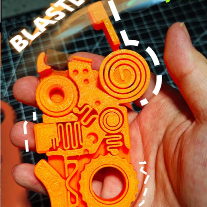 Fidget Toy Blaster 7 em 1 - Brinquedo Anti Stress Lançador EDC Mecânico (Novidade Viral)