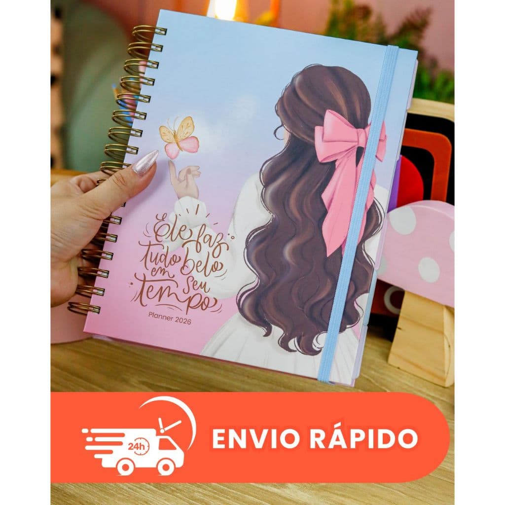 Planner 2026 Personalizado A5 Capa Dura | Planejamento Semanal e Financeiro