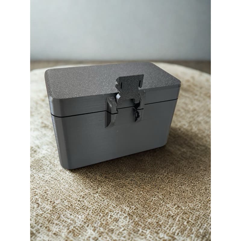 Estojo para 4 Baterias, Canon, Sony, Fujifilm. Diversos modelos. Case impresso em 3D, caixa impressa em 3D, cartão SD.