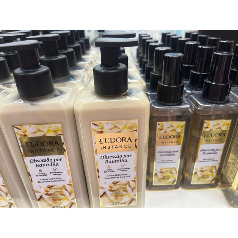 hidratante com Body splash Baunilha da Eudora