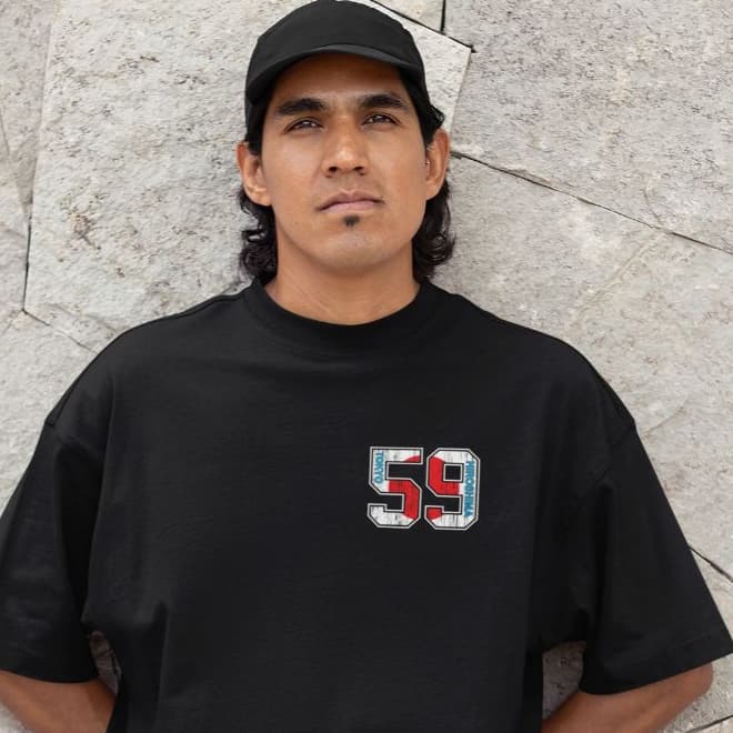 Camiseta Preta Oversized Estampada masculina Streetwear Premium