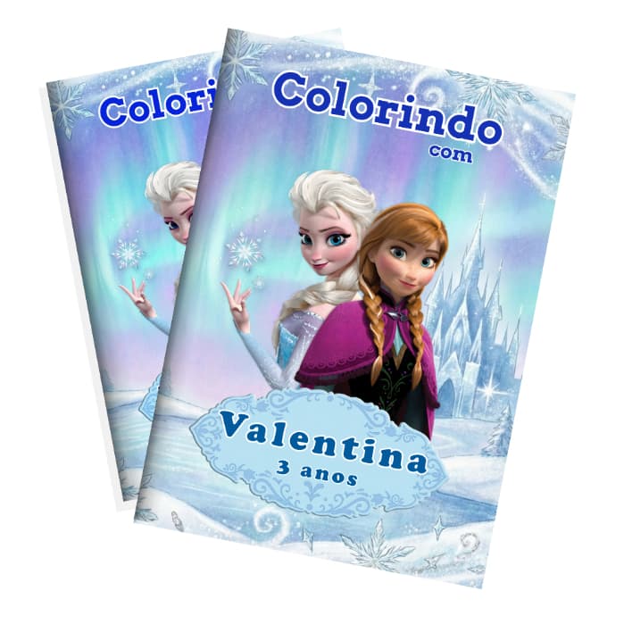 Kit Livrinhos de Colorir Personalizados • Frozen • Lembrancinha Festa Infantil