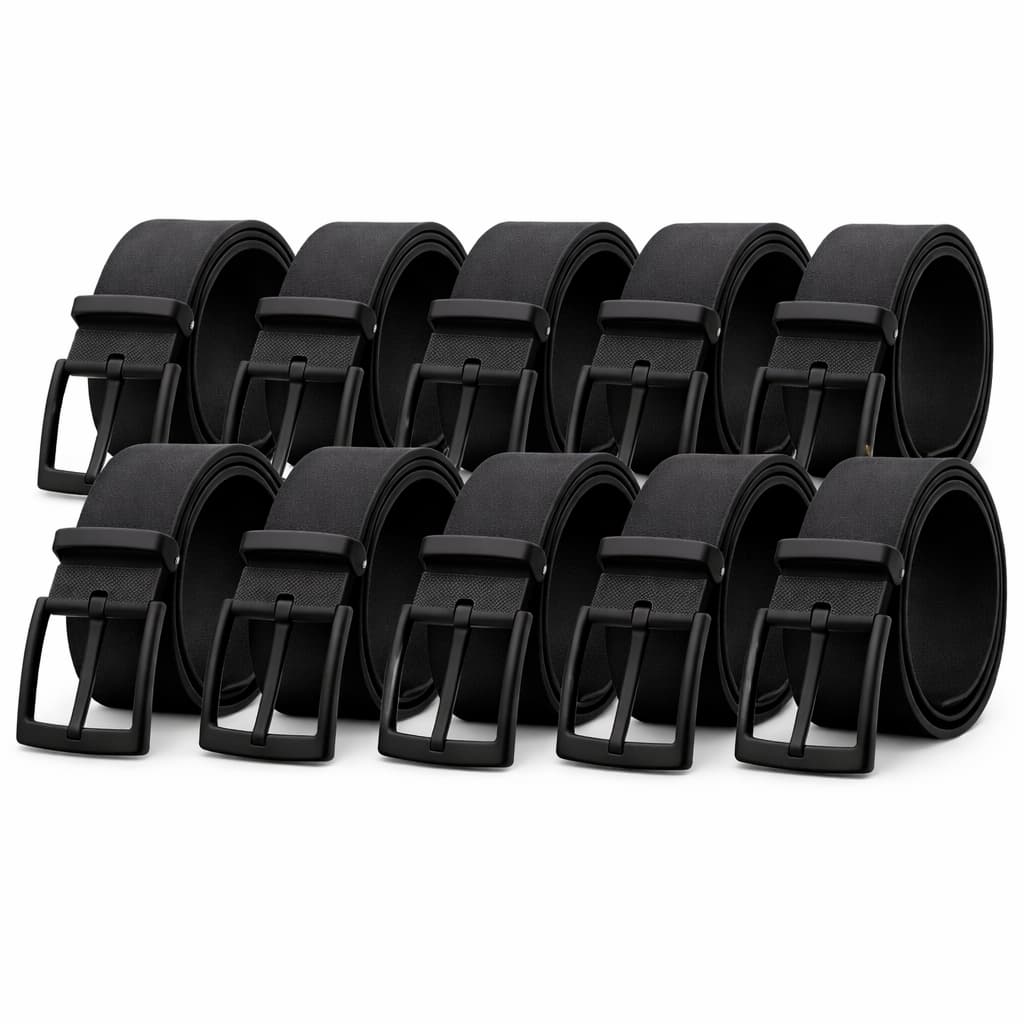 Kit 10 Cintos Masculino Couro Sintético Revenda Atacado Logistas.