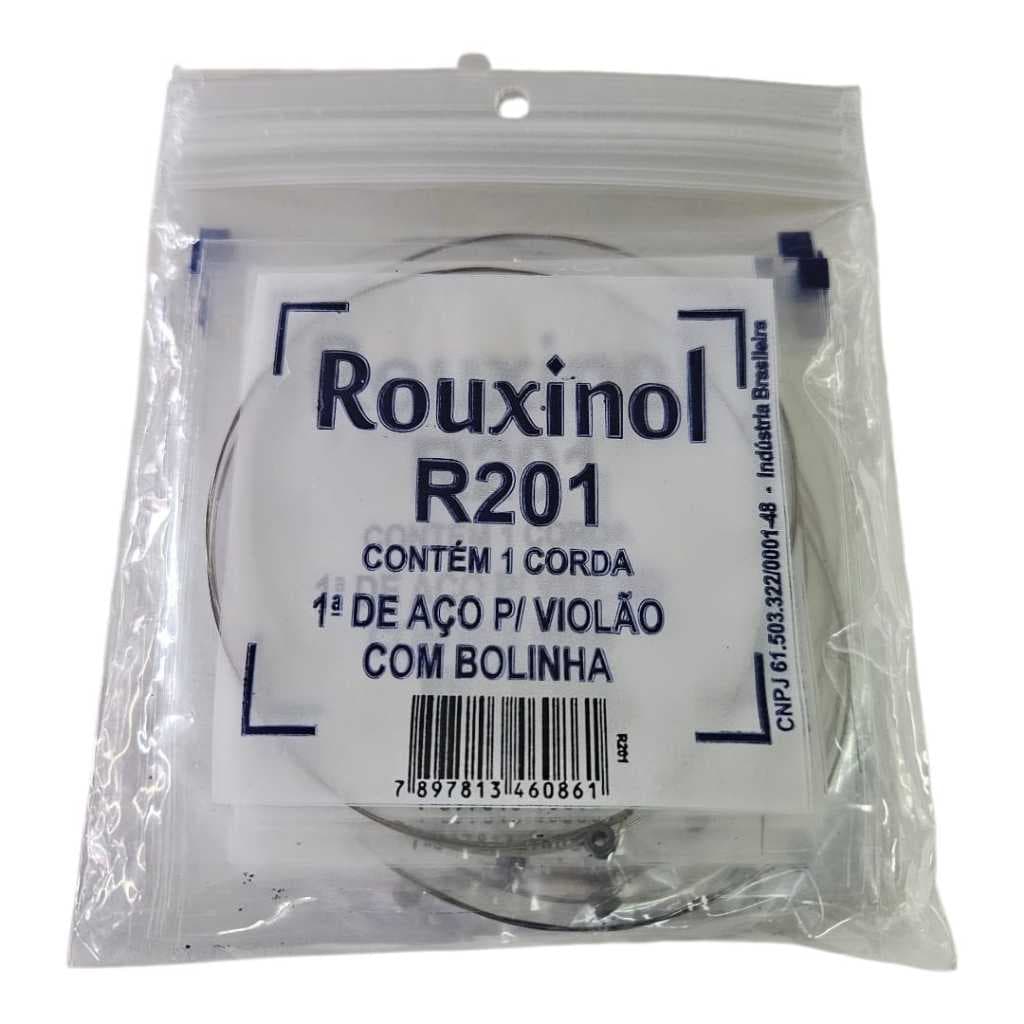 Corda Avulsa Violão Aço 1ª Mi Rouxinol R201 Pacote 12 Unidades