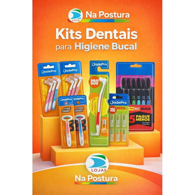 RASPADOR DE LINGUA Dental| ESCOVAS JadePro Escova Interdental + Refil Extra Fino Higiene Bucal  – Leve 5 e Pague Menos!