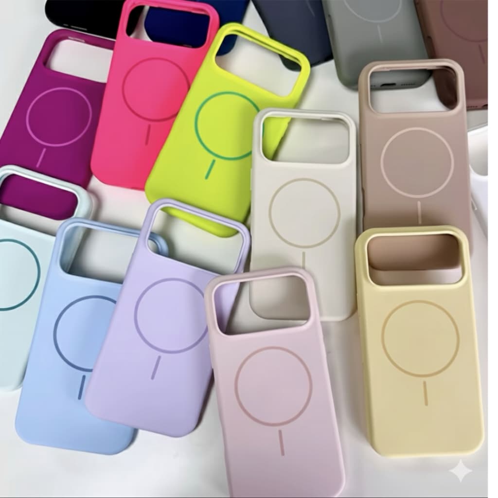 Capa Capinha Case Silicone Líquido Magnética Magsafe Anti-Queda iPhone 17 17 pro 17 Pro Max Air Proteção