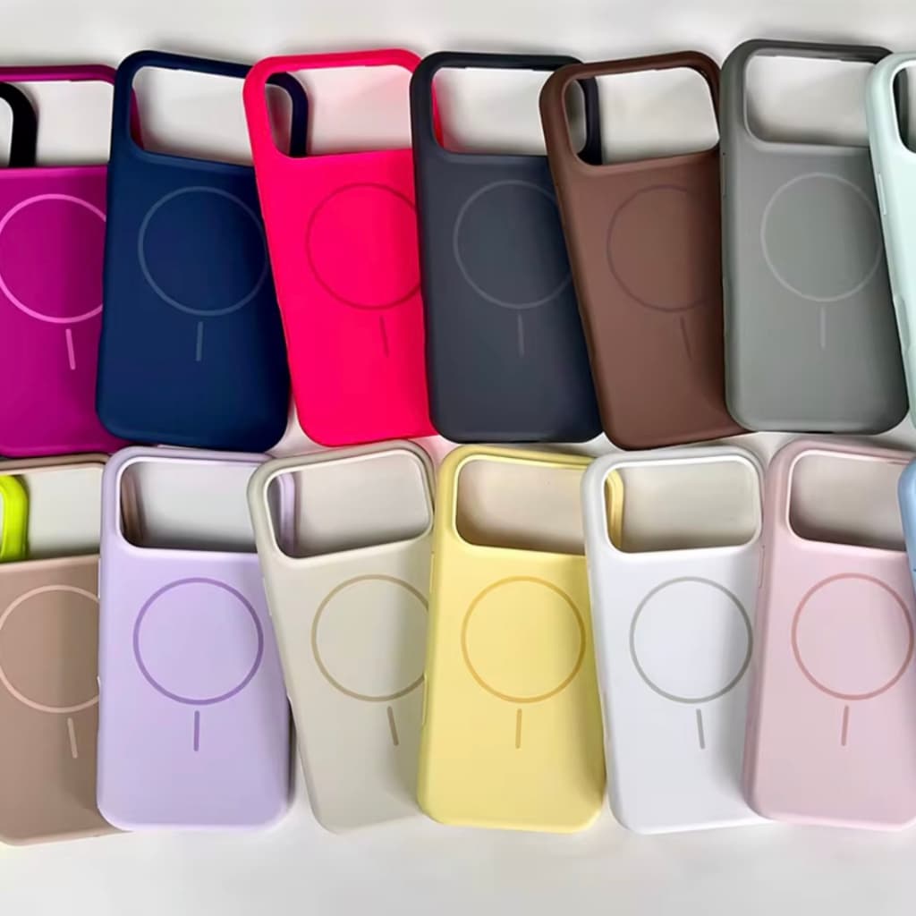Case Capinha de Silicone Líquido aveludada Magnética Magsafe para iPhone 17 17 pro 17 Pro Max Air Proteção