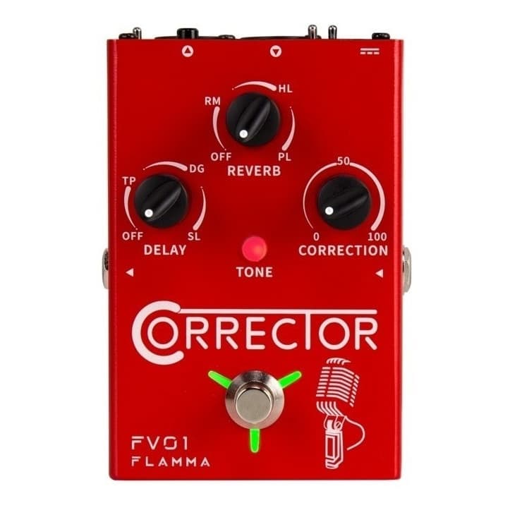 Pedal De Efeito Flamma Fv01 Vermelho