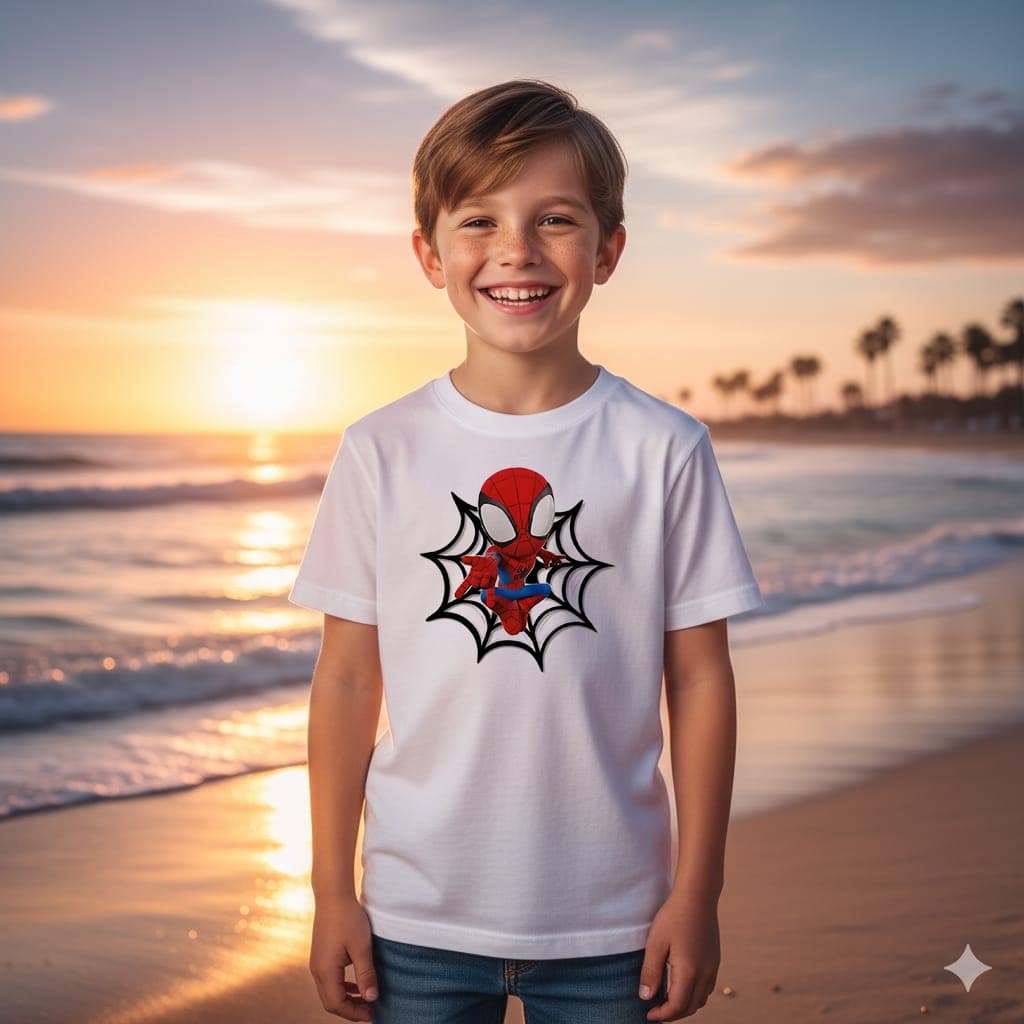 Camiseta infantil Homem aranha MENINO MENINA desenho Geek