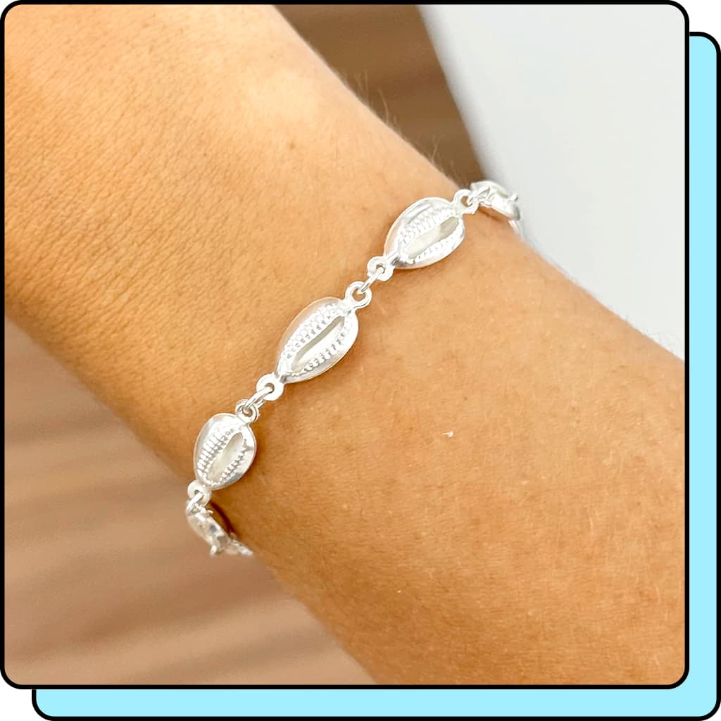 Pulseira Prata 925 Mar Búzios Pulseiras Banhadas