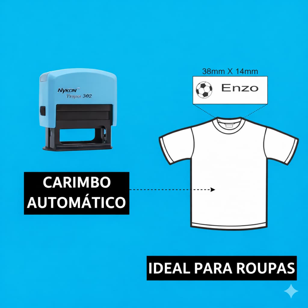Carimbo para uniforme personalizado
