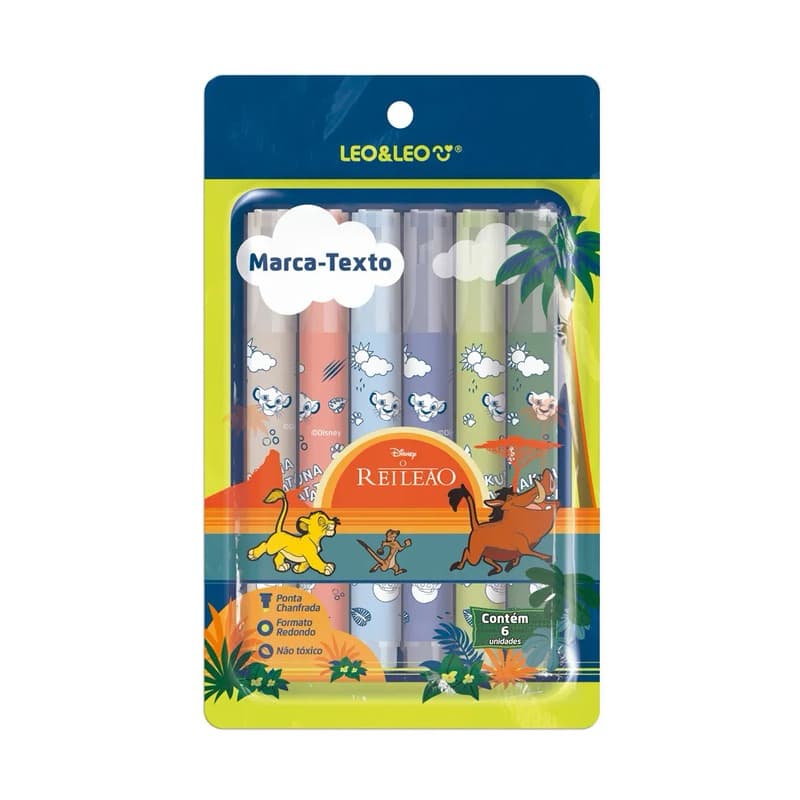 🦁✨ Marca Texto Rei Leão – Colorido e Divertido ✨🦁
