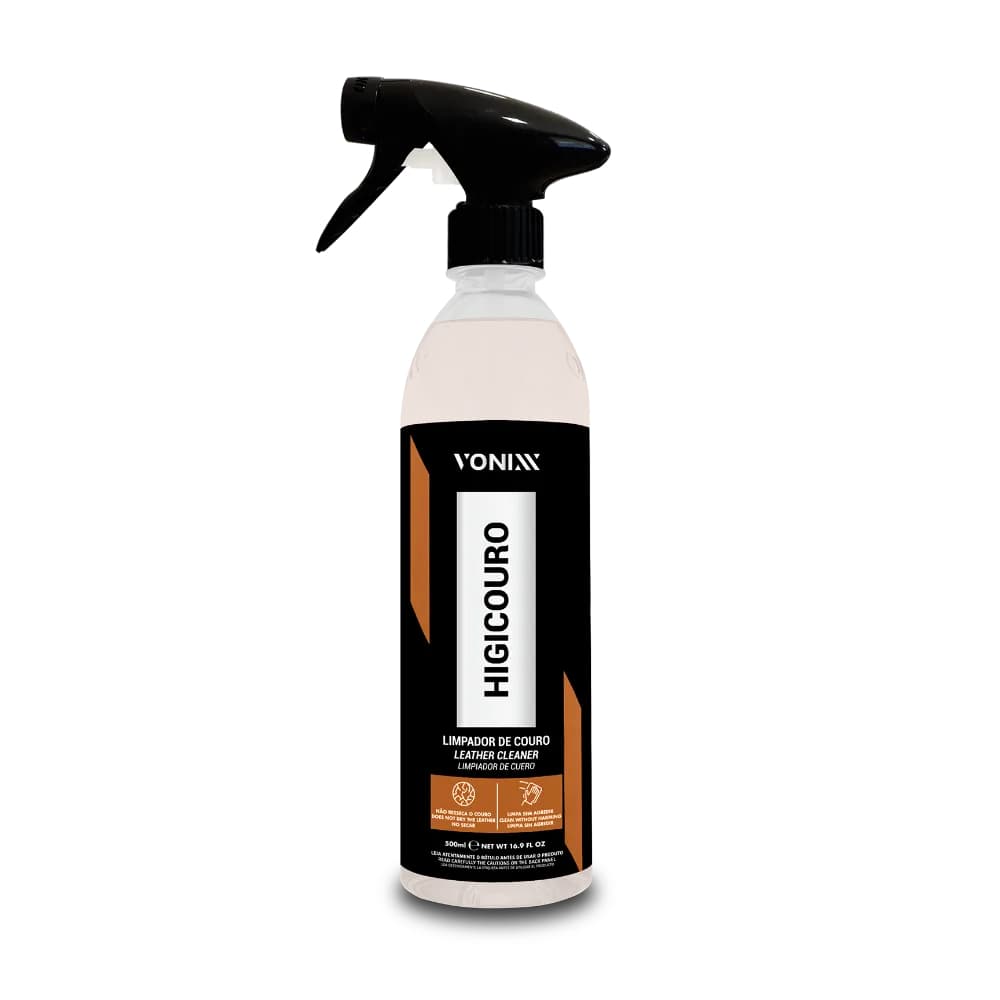 HIGICOURO 500ML LIMPA BANCOS DE COURO HIGIENIZA E RESTAURA VONIXX