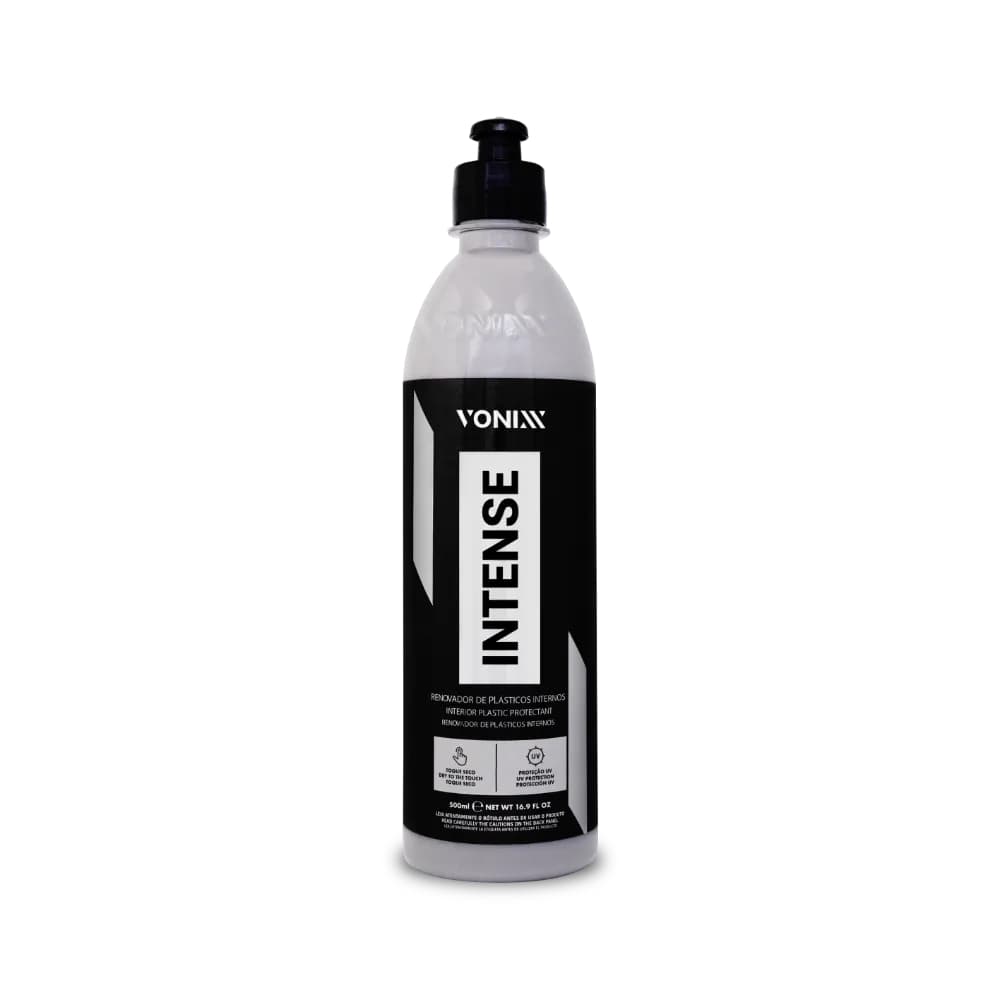 Renovador de Plásticos Vonixx Intense,  Internos Toque Seco 500ml Vonixx Detalhamento Automotivo