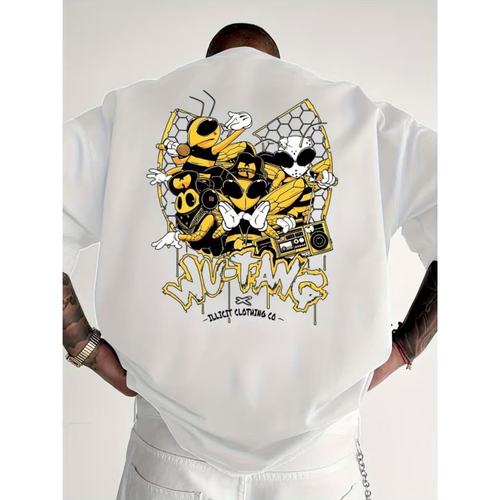 Camisa Camiseta Masculina Estilosa Streetwear Homem Estilo Moderno Estampa StreetWear