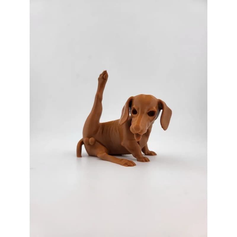 Escultura Decorativa Cachorro Salsicha – Design Criativo e Divertido