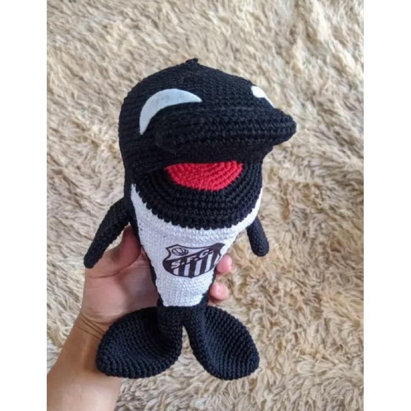 Mascote time do Santos Futebol Clube em Amigurumi crochê