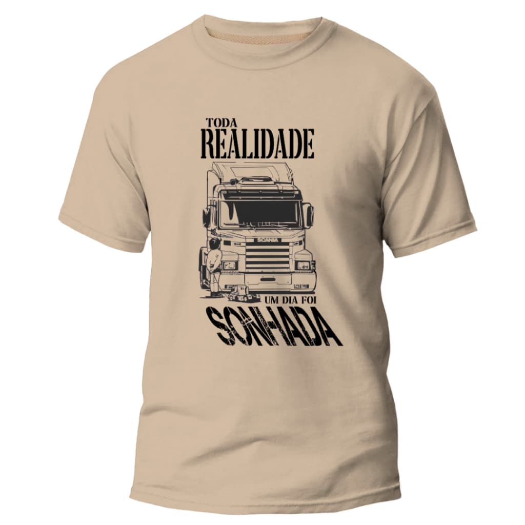 Camiseta Caminhoneiro Raiz Camisa Malha Leve e Confortável  100% Algodão