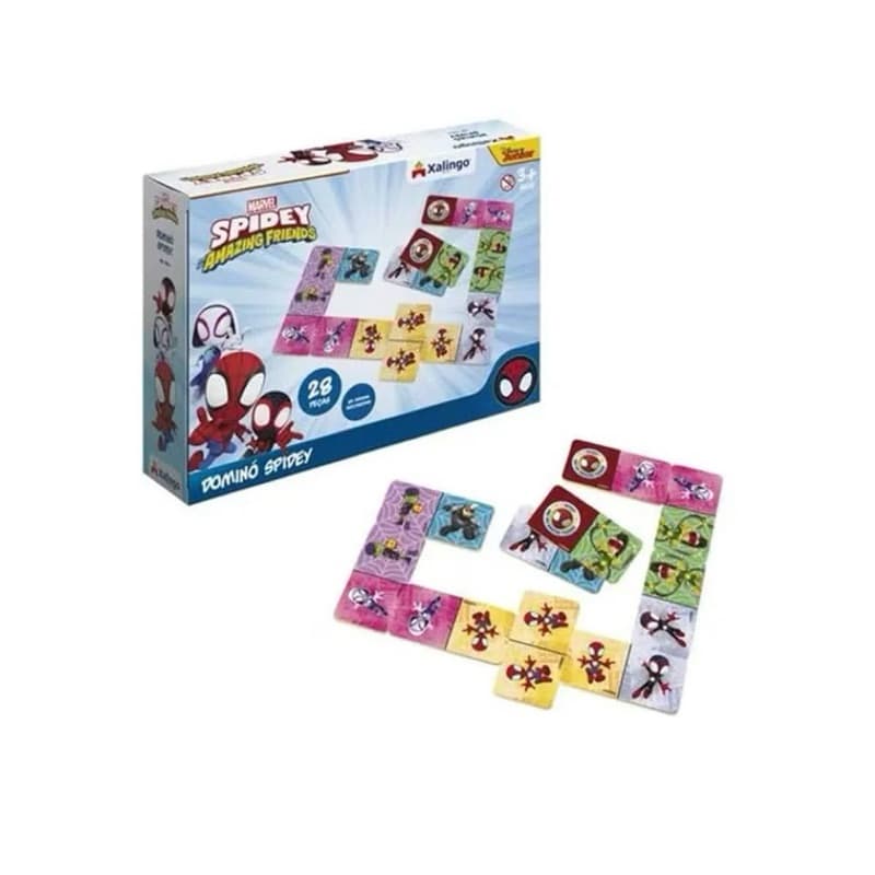 Jogo Domino Spidey 28 Peças Xalingo