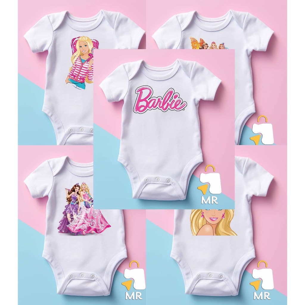 Body infantil BARBIE | Roupinha Criativa para Bebê