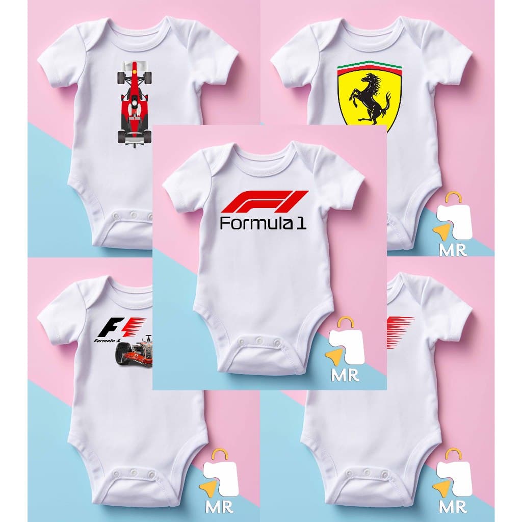 Body infantil FORMULA 1 | Roupinha Criativa para Bebê
