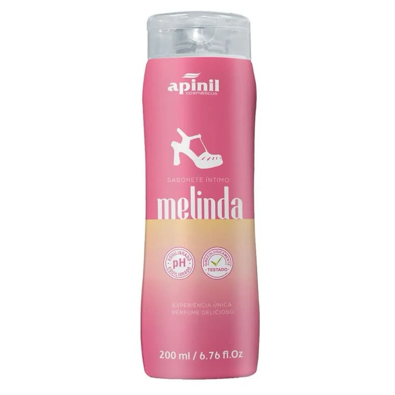 SABONETE ÍNTIMO MELINDA ROMÂNTICO E ATRAENTE 200ML APINIL COSMÉTICOS