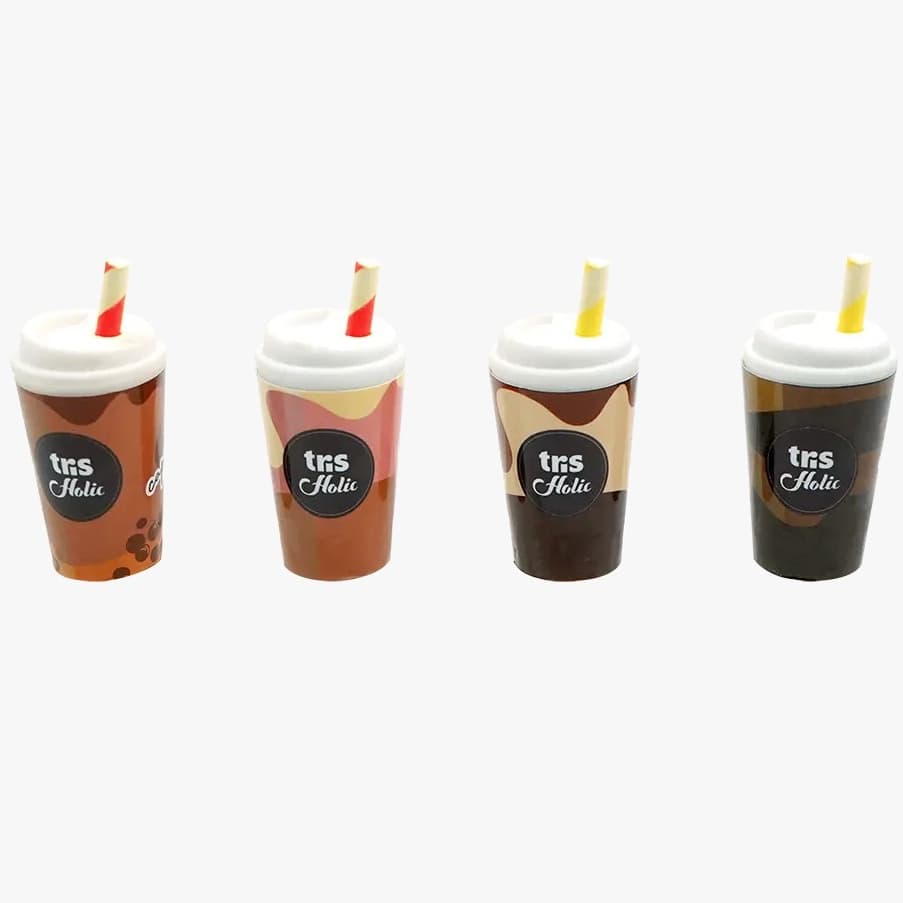 Borracha Coffee Cup Tris Holic Formato Copo de Café Papelaria Fofa Criativa