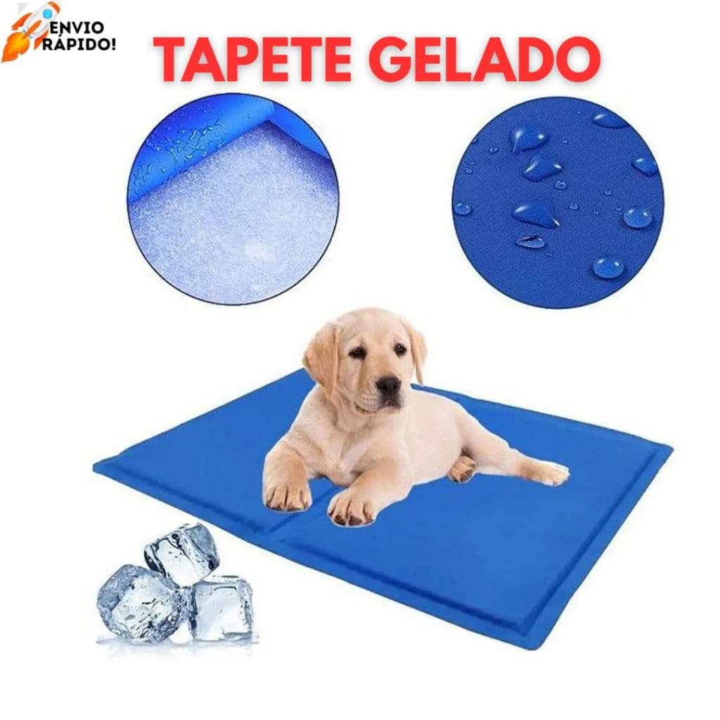 Tapete Gelado Pet Refrescante Resistente Confortável