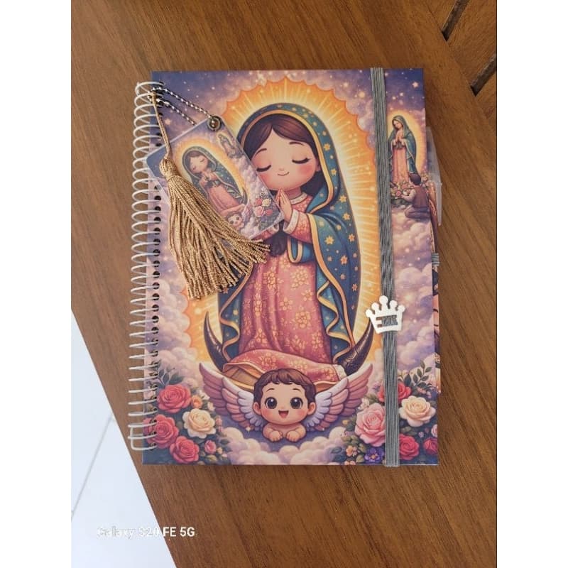 Caderno Nossa Senhora de Guadalupe - contracapa São Miguel