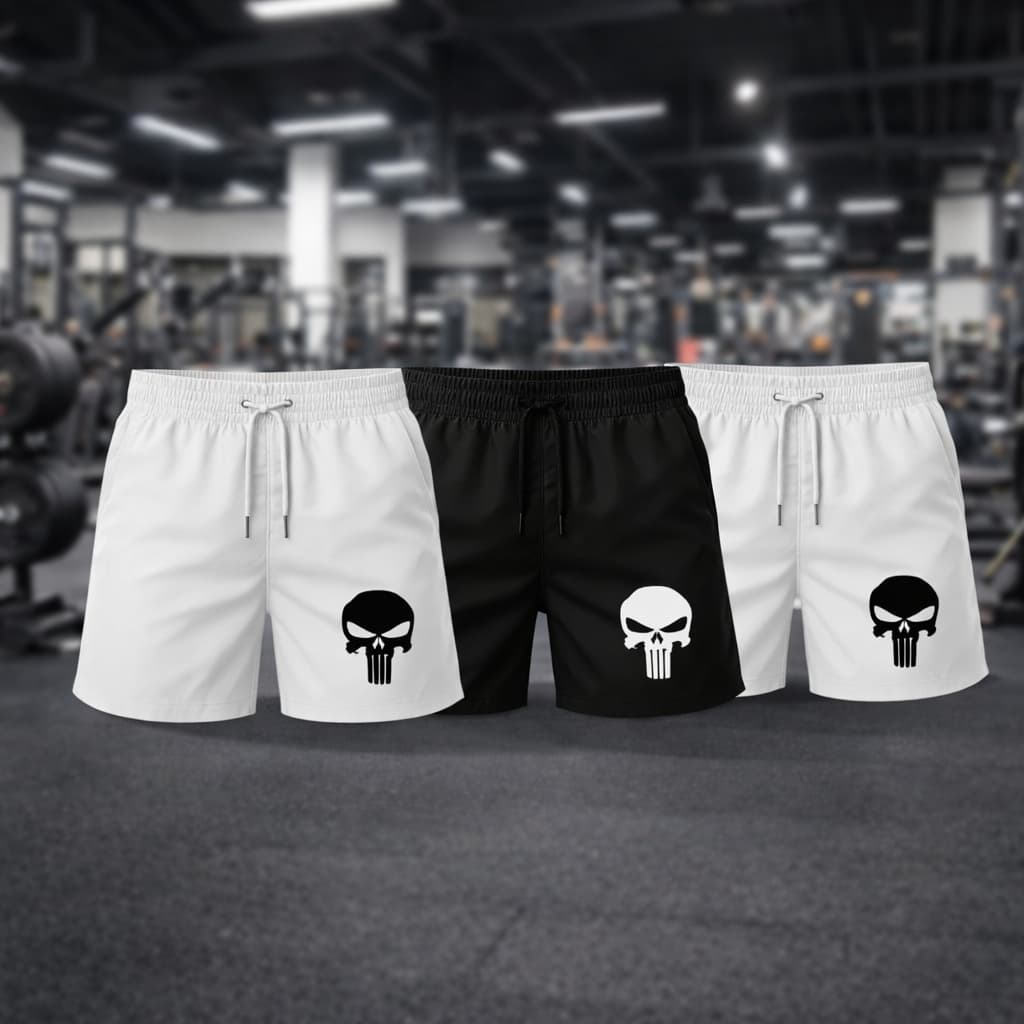 Kit com 3 Bermuda Grossa e Resiestente Short masculino Tactel Academia Fitness Corrida