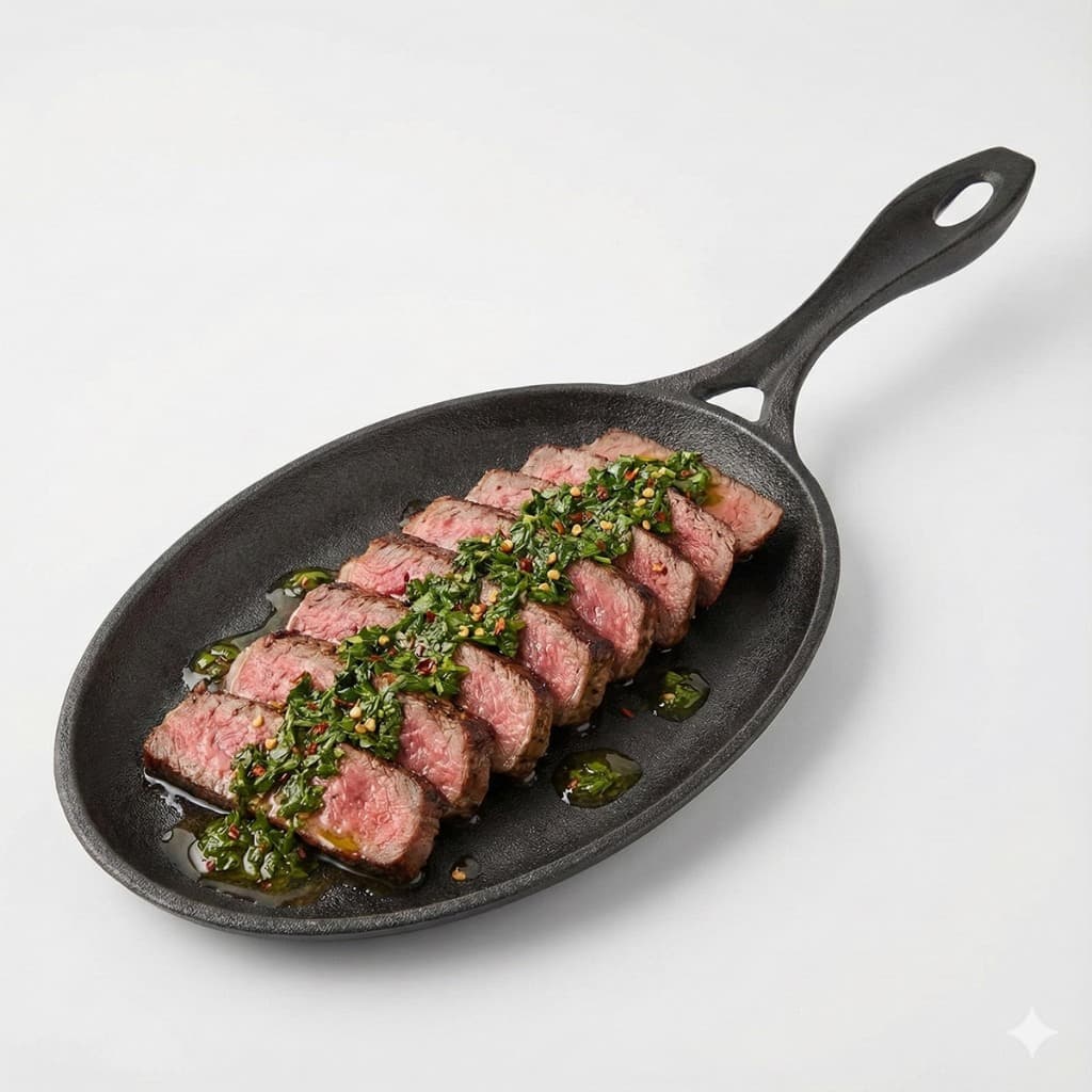 Frigideira De Ferro Oval Chapa Mix Grill Santana Petisqueira Servir Porções Grelhar Carnes