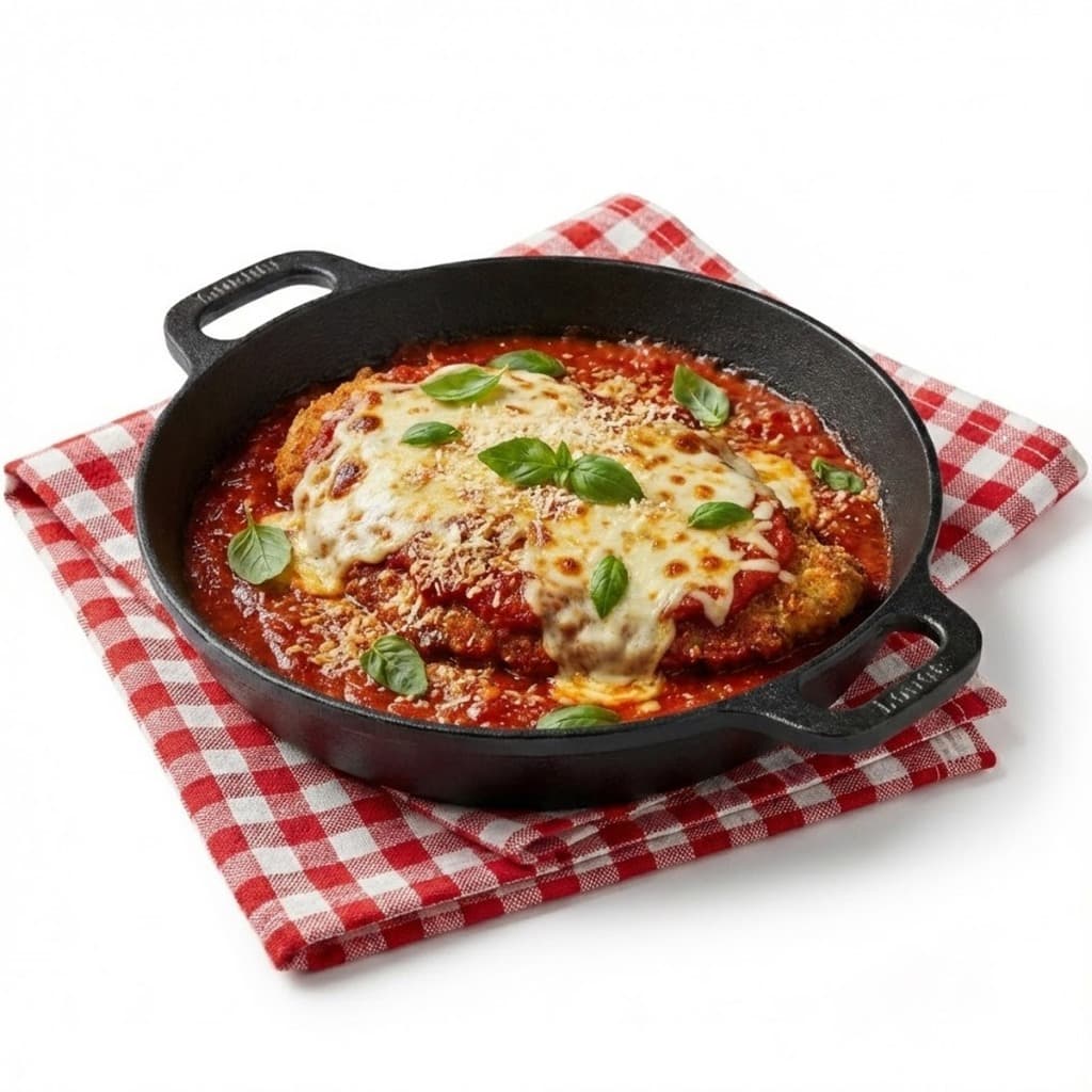 Panela Parmegiana De Ferro Fundido Servir Porcao Frigideira Funda 20cm Sautoir Santana