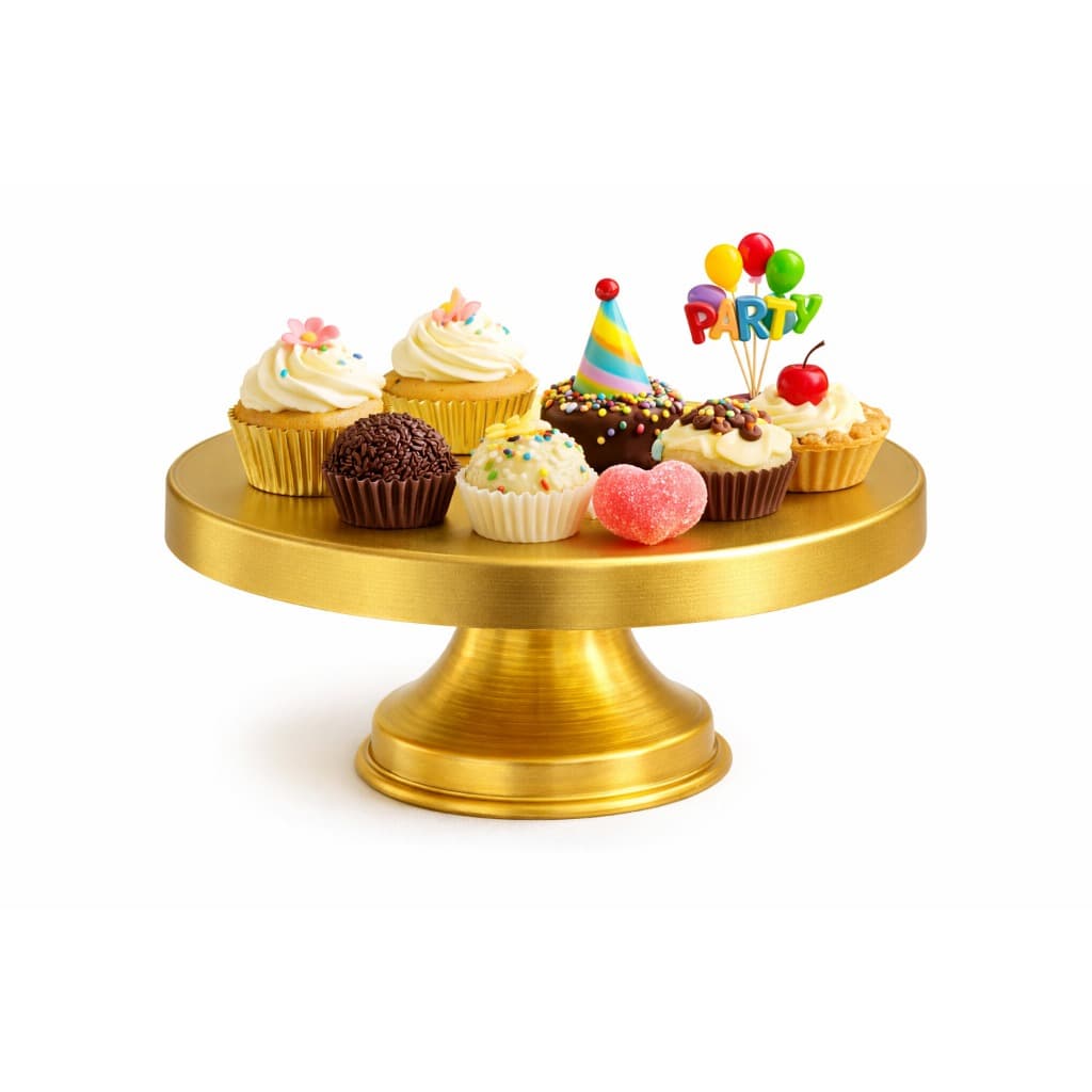 Doceira Dourada Elegante 20cm – Ideal para Festas e Decoração