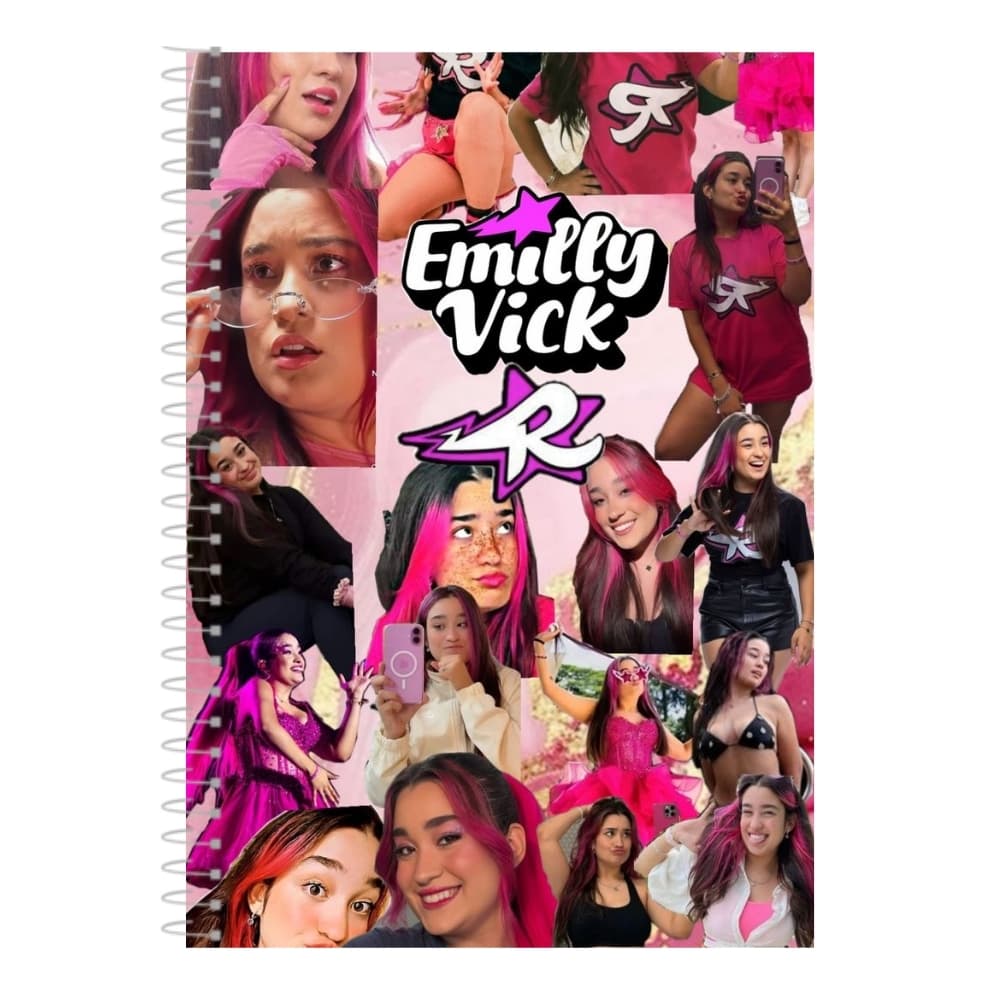Caderno Universitário Emily Vick Capa Dura 1 Matéria, 10 Matérias ou 20 Matérias Premium