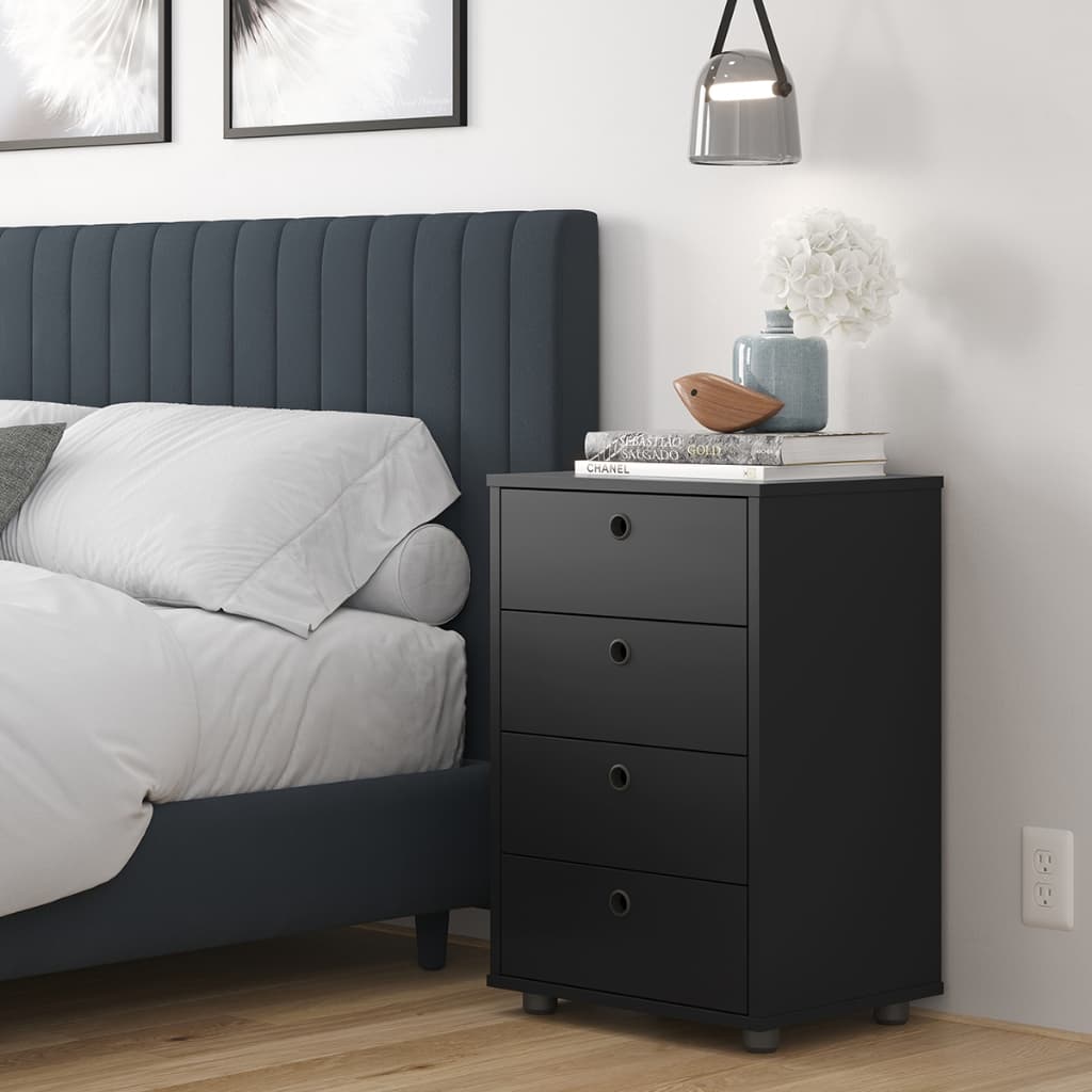 Gaveteiro Organizador 4 Gavetas Classic – Móvel Multiuso para Quarto e Home Office