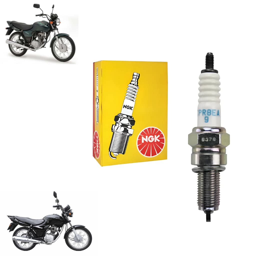 VELA MOTOR NGK DPR8EA-9 MOTO NXR 150 CG 125 FAN 125 CARGO