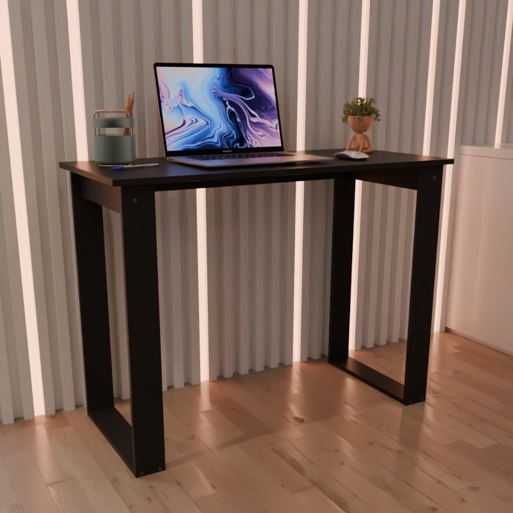 Mesa Home Office Escrivaninha Estilo industrial  - Preto 90cm